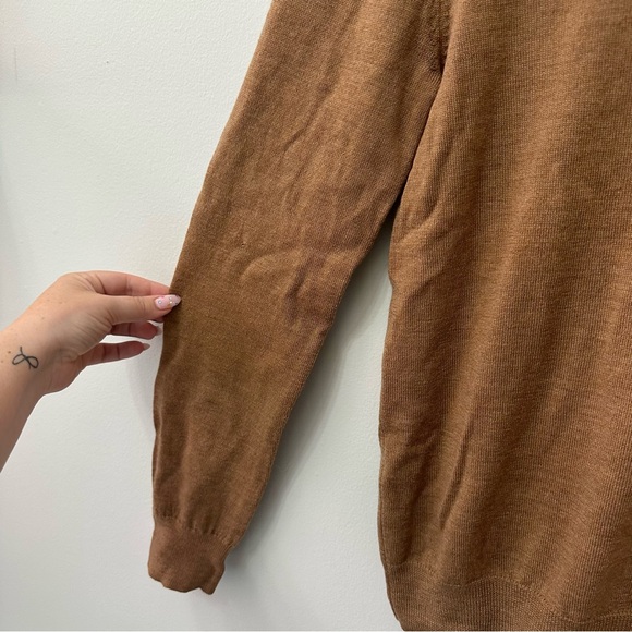 Men’s Bonobos Merino Wool Washable V Neck Lightweight Sweater - Tan Size Small - Picture 6 of 6